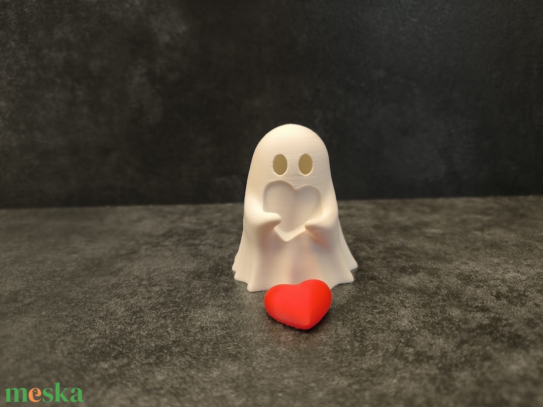 Cuki Világító Lufis Szellem Polcdísz - otthon & életmód - dekoráció - asztal és polc dekoráció - asztaldísz - Meska.hu