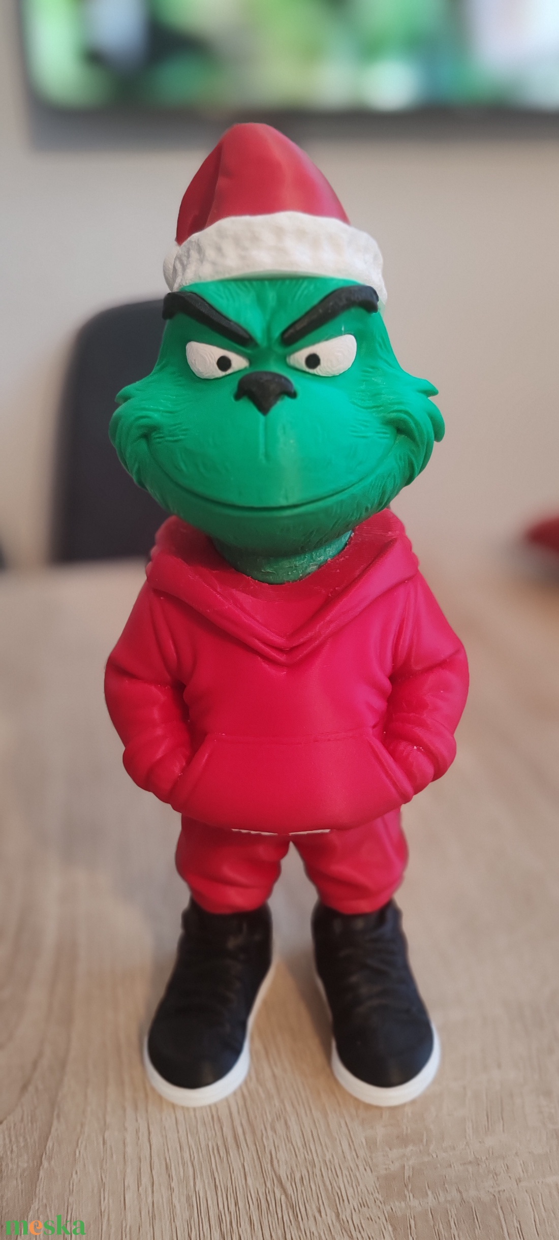 Grinch 25cm 3D - otthon & életmód - dekoráció - dekoratív figurák és szobrok - Meska.hu
