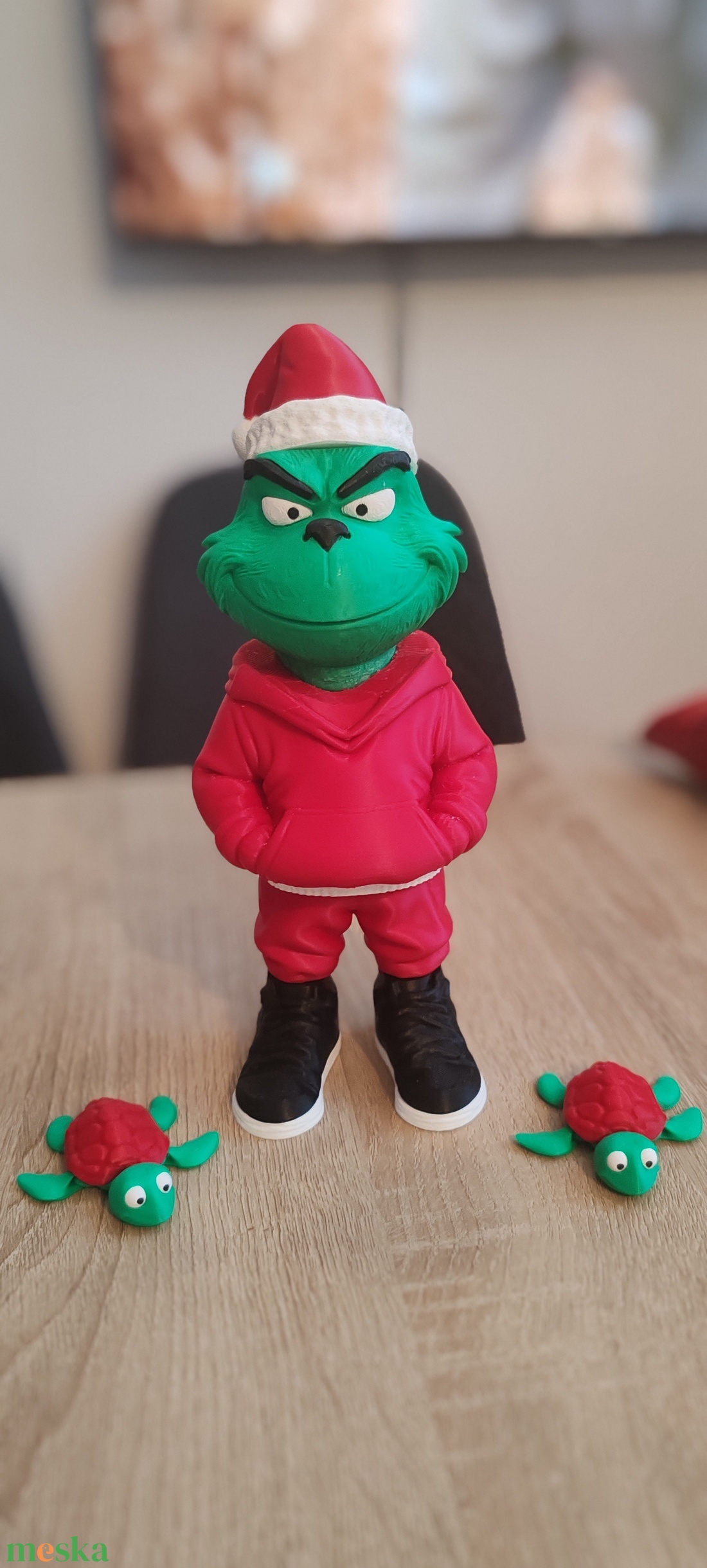 Grinch 25cm 3D - otthon & életmód - dekoráció - dekoratív figurák és szobrok - Meska.hu