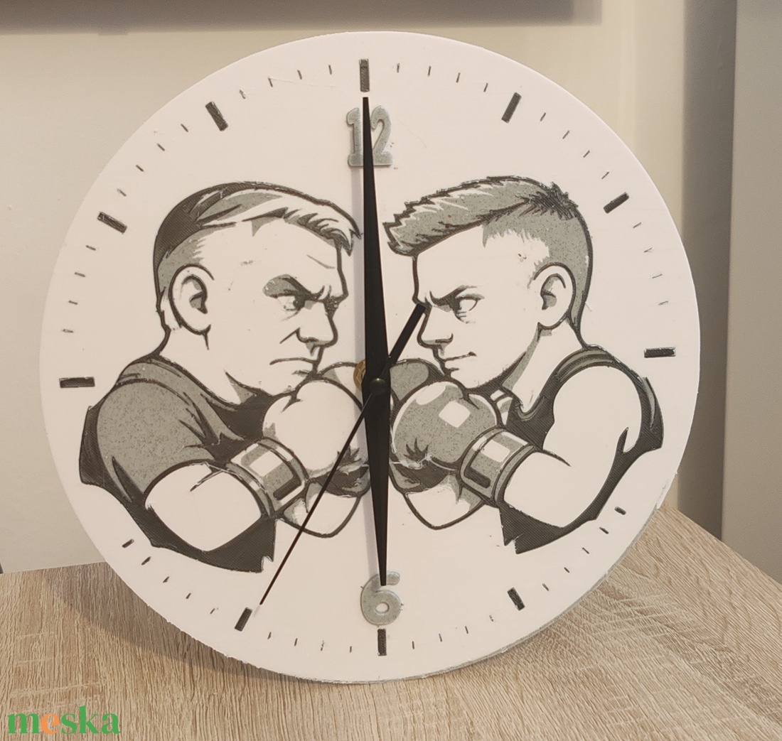 Orbán Vs. Magyar Box 3D falióra - otthon & életmód - dekoráció - fali és függő dekoráció - falióra & óra - Meska.hu