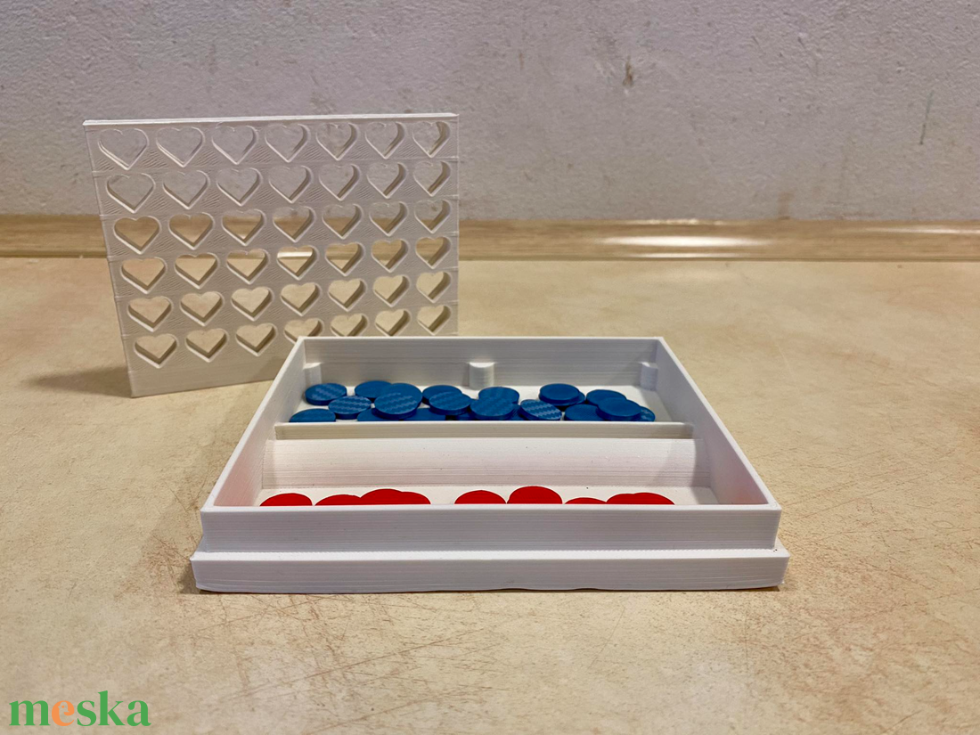 Valentin napi amőba 3D  - játék & sport - készségfejlesztő és logikai játék - logikai játékok - Meska.hu