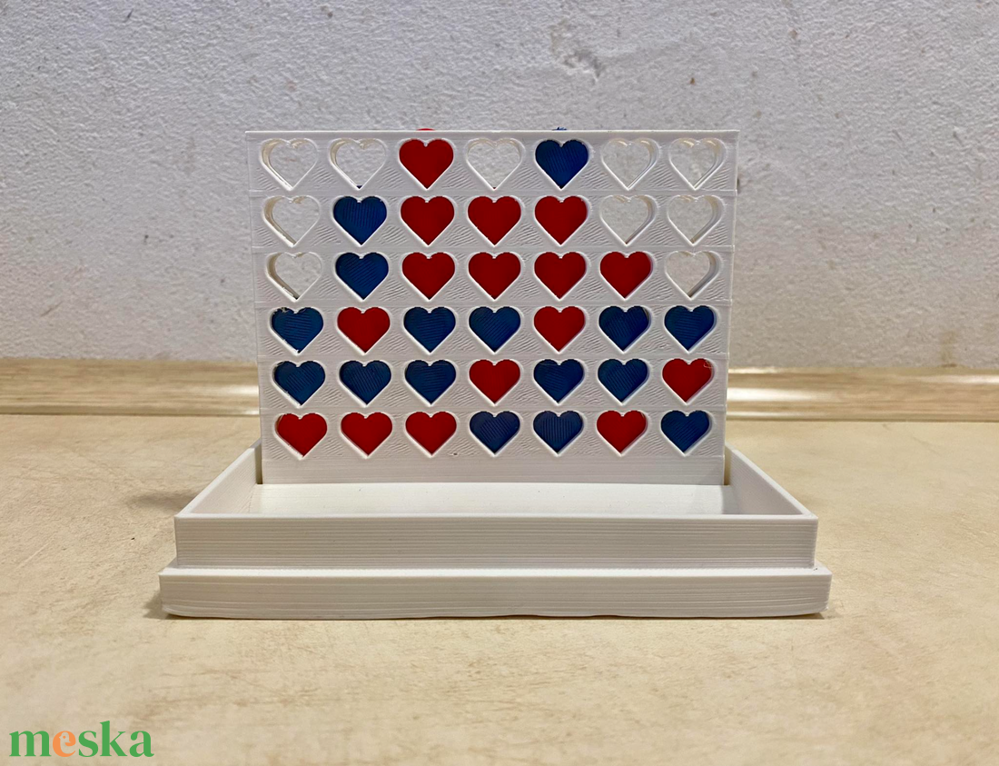 Valentin napi amőba 3D  - játék & sport - készségfejlesztő és logikai játék - logikai játékok - Meska.hu