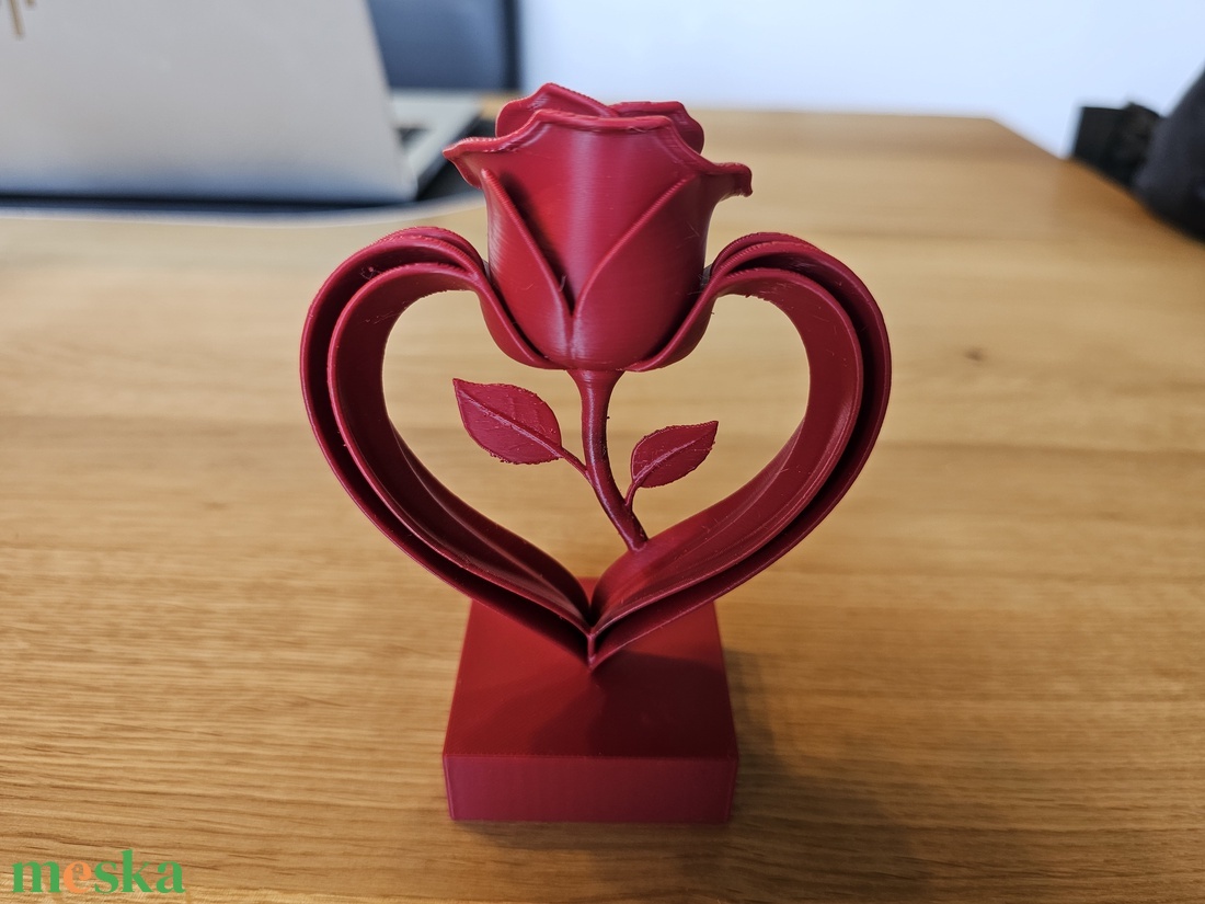  Örök Rózsa Szív - Valentin - otthon & életmód - virágdekoráció - virágdíszek - asztali virágdísz - Meska.hu