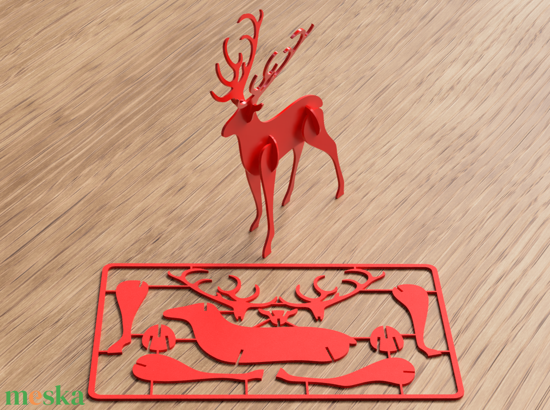 Szarvas csináld magad 3D - kellékek & szerszámok - dekorációs kellékek - figurák - Meska.hu