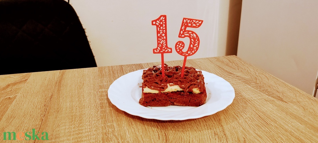 Szülinapi tortadísz számok 3D - otthon & életmód - konyhafelszerelés, tálalás - sütés, főzés - sütidísz - Meska.hu