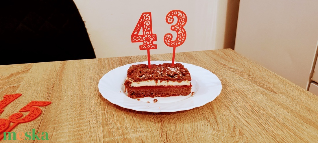 Szülinapi tortadísz számok 3D - otthon & életmód - konyhafelszerelés, tálalás - sütés, főzés - sütidísz - Meska.hu