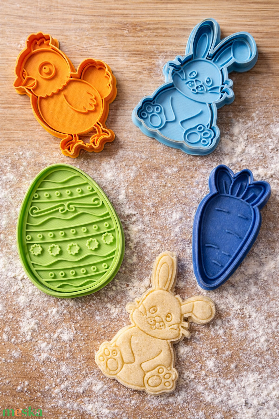 Húsvéti sütikiszúrók 3D - ünnepi díszek, dekorációk - húsvéti díszek és dekorációk - húsvéti sütikiszúró - Meska.hu