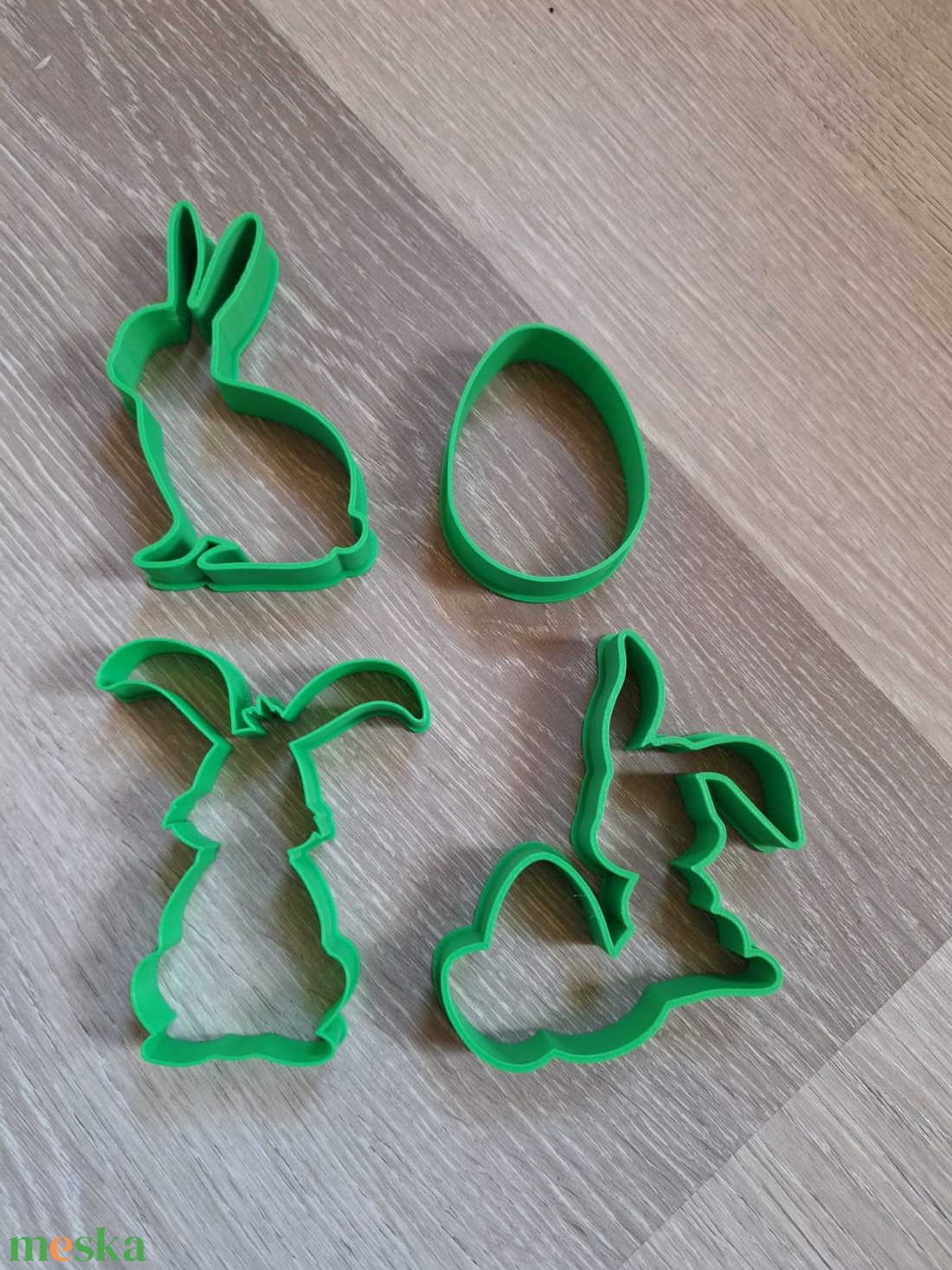 Húsvéti nyulas sütikiszúró 3D - ünnepi díszek, dekorációk - húsvéti díszek és dekorációk - húsvéti sütikiszúró - Meska.hu