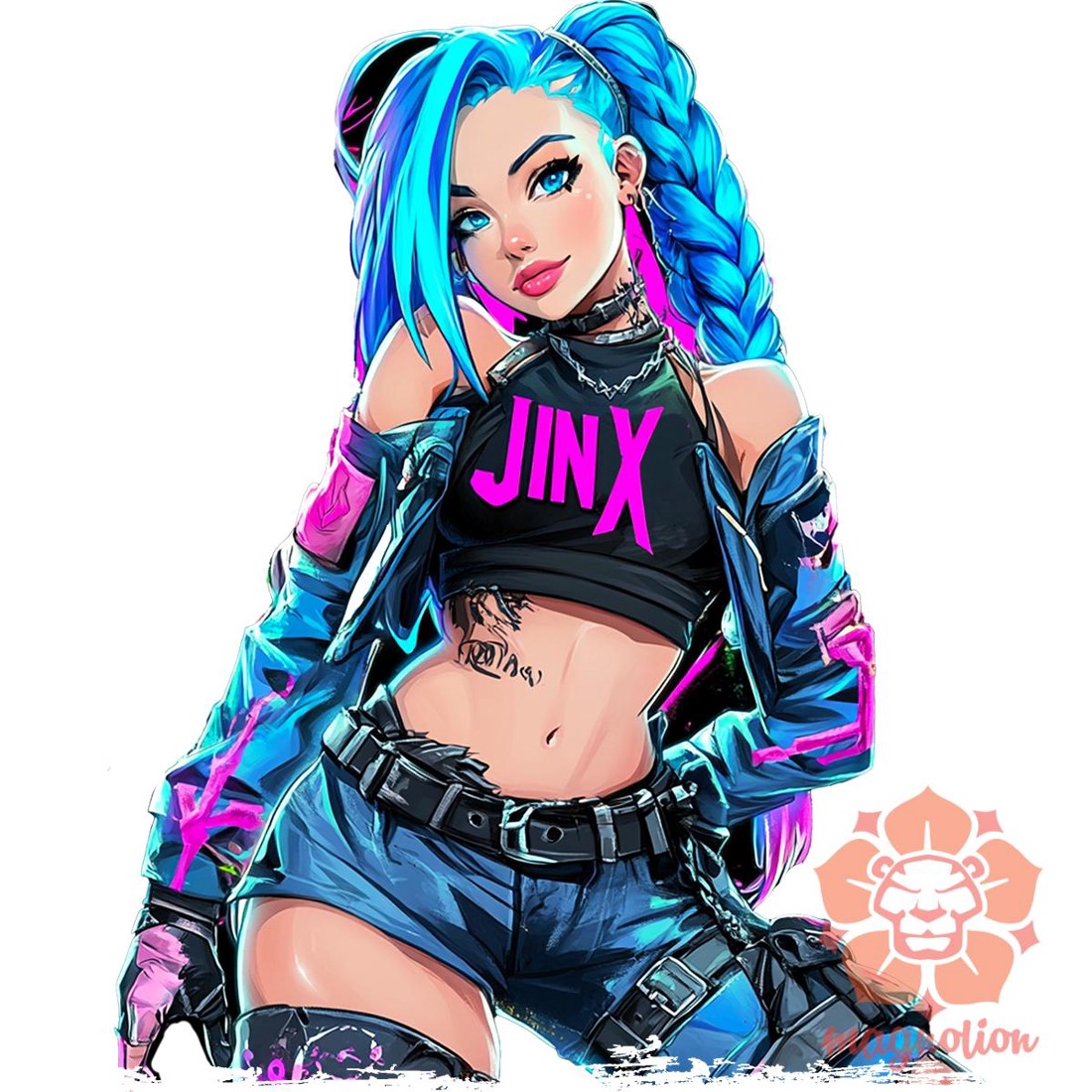 Anime Jinx fanart v2 férfi póló - ruha & divat - férfi ruha - póló - Meska.hu Anime Jinx fanart v2 férfi póló - ruha & divat - férfi ruha - póló - Meska.hu