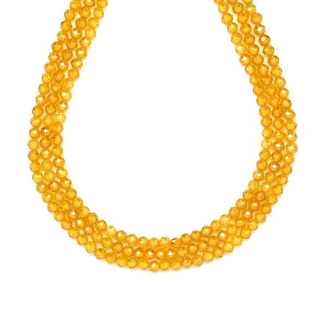 Cirkon fazettált sárga golyó 3mm  ékszerkészítő alapanyag (füzér) - kellékek & szerszámok - ásvány alapanyag - ásványfüzér - Meska.hu