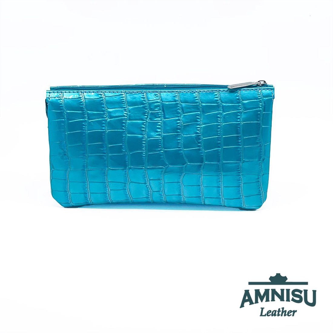 Türkizkék lakk krokkómintás - színes rózsa mintás egyenes swarovski köves női bőr pénztárca G6020-30 - táska & tok - pénztárca & más tok - pénztárca - női pénztárca - Meska.hu