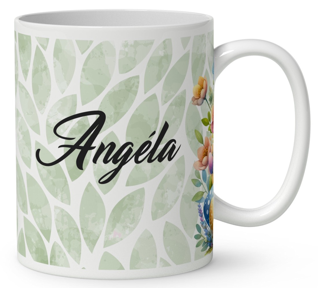 Névvel kérhető - Húsvéti manó nyuszikával mintás bögre - otthon & életmód - konyhafelszerelés, tálalás - tálalás - bögre & csésze - Meska.hu