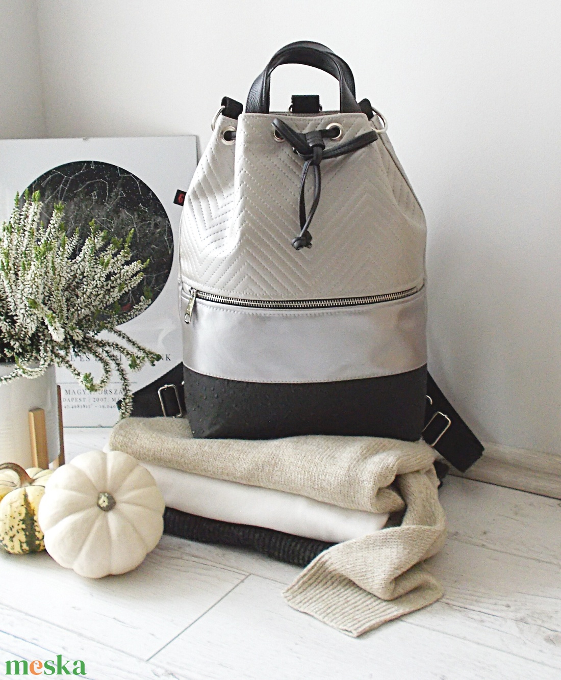 Bow többfunkciós 3 in1hátizsák/válltáska - táska & tok - variálható táska - Meska.hu