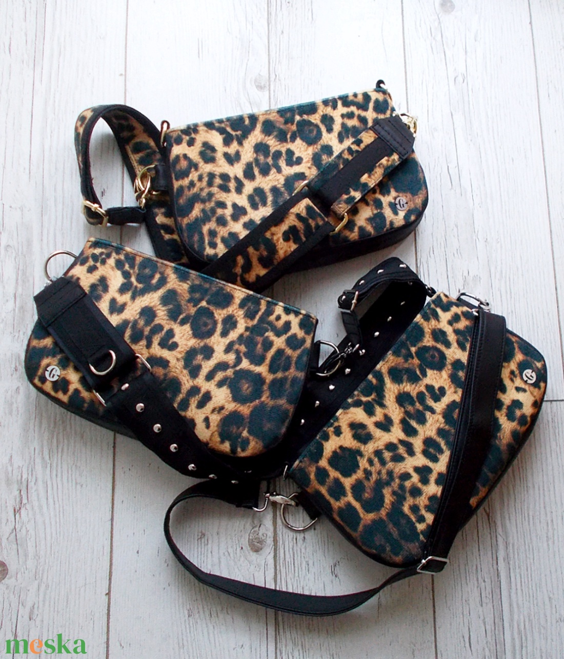 Leopárdmintás övtáska /válltáska többfunkciós táska  - táska & tok - övtáska - Meska.hu