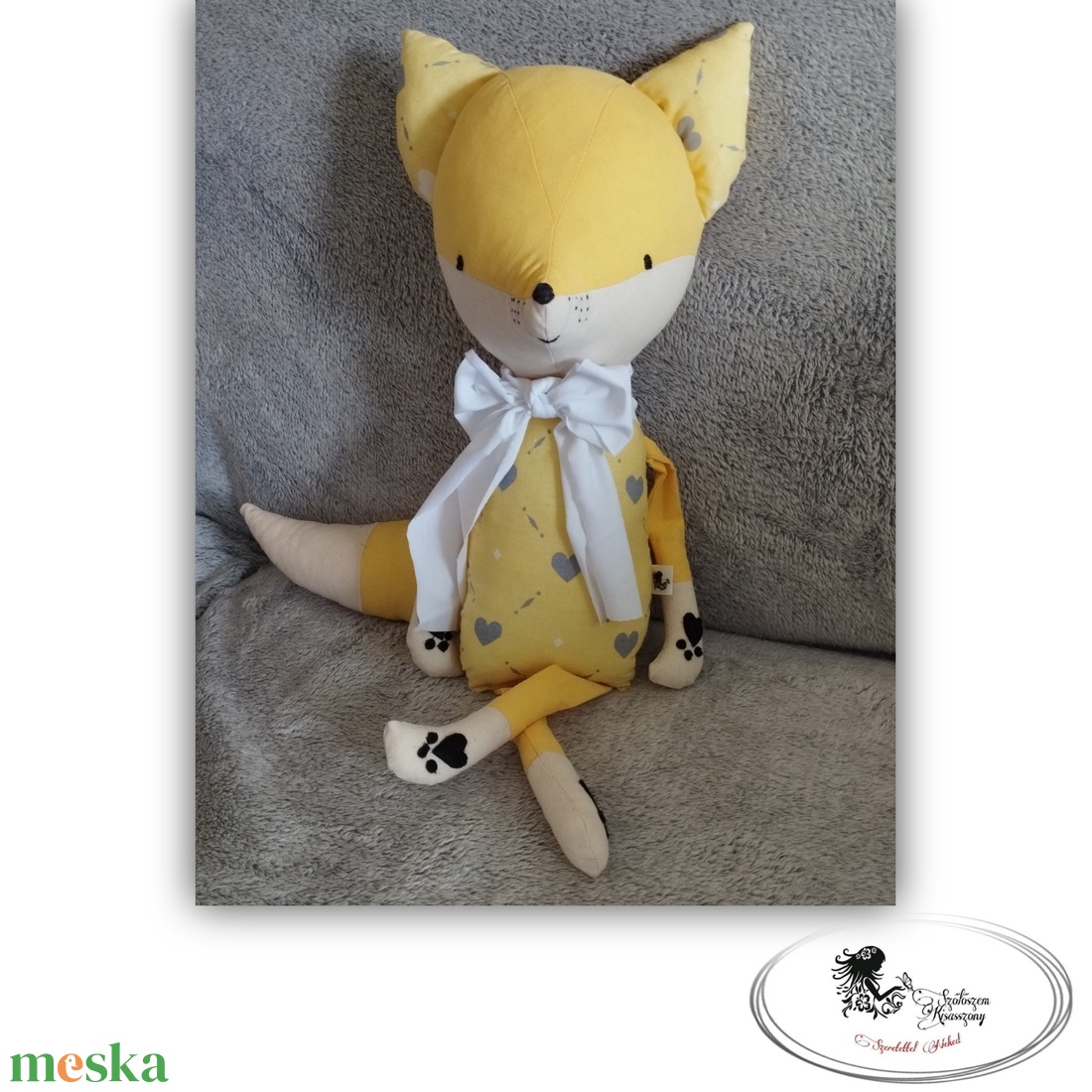 Rókuci - játék & sport - plüssállat & játékfigura - róka - Meska.hu