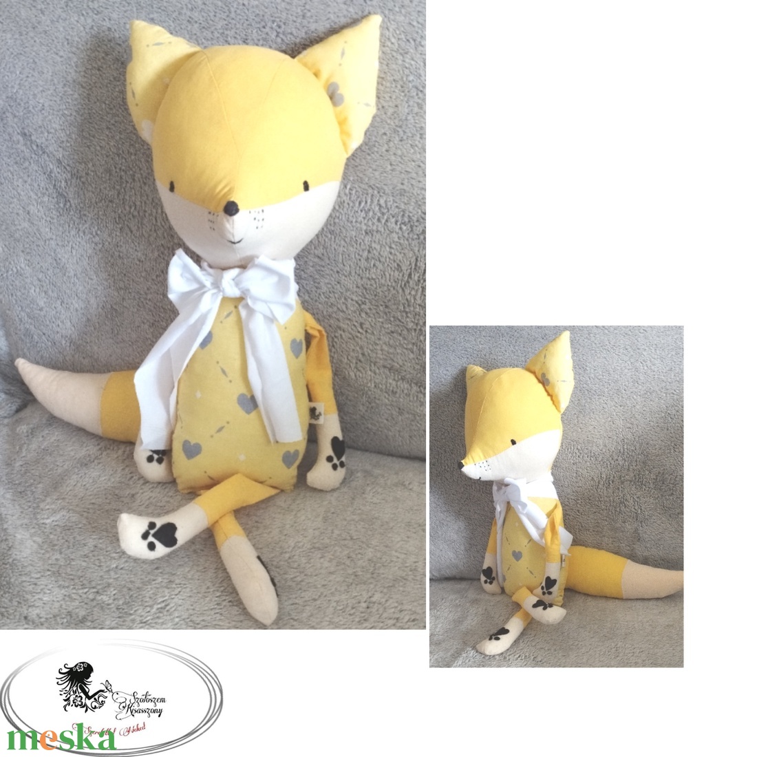 Rókuci - játék & sport - plüssállat & játékfigura - róka - Meska.hu