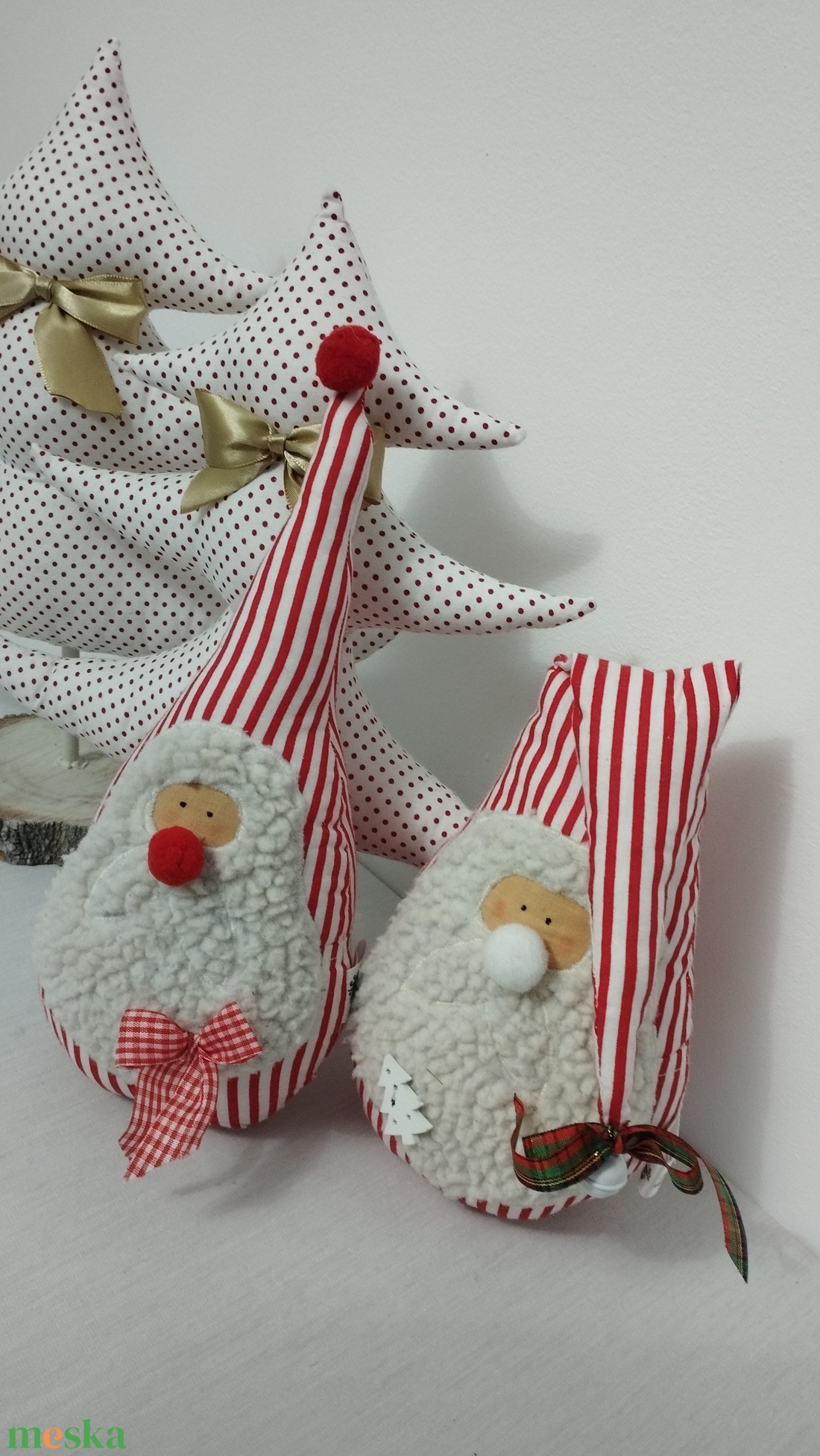 Fenyő és Mikulás - karácsony - karácsonyi lakásdekoráció - karácsonyi lakásdíszek - Meska.hu