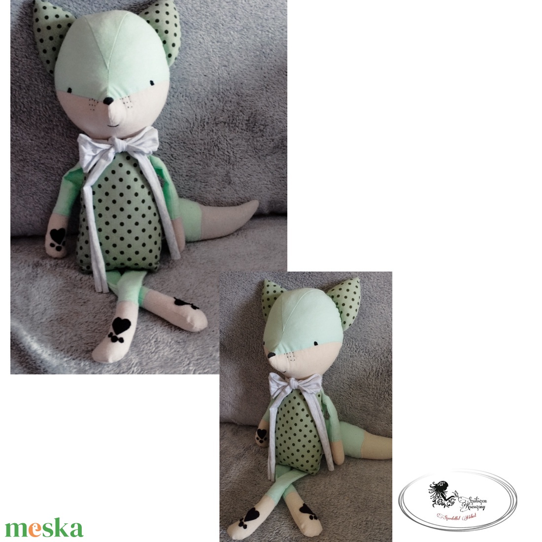 Rókuci - játék & sport - plüssállat & játékfigura - róka - Meska.hu