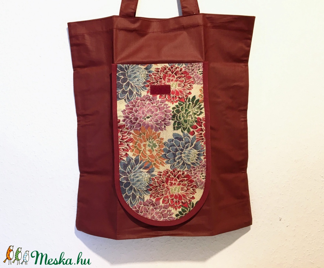 Összehajtható bevásárlótáska - táska & tok - bevásárlás & shopper táska - shopper, textiltáska, szatyor - Meska.hu