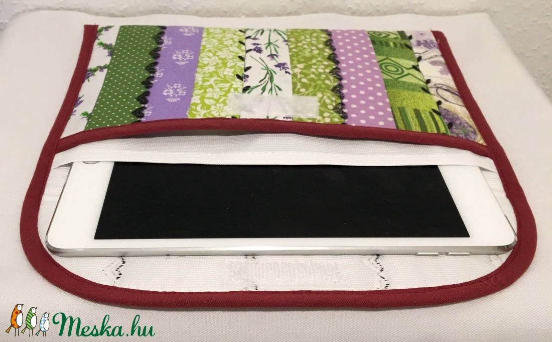 Patchwork tablettartó - táska & tok - ebook & tablet tok - Meska.hu