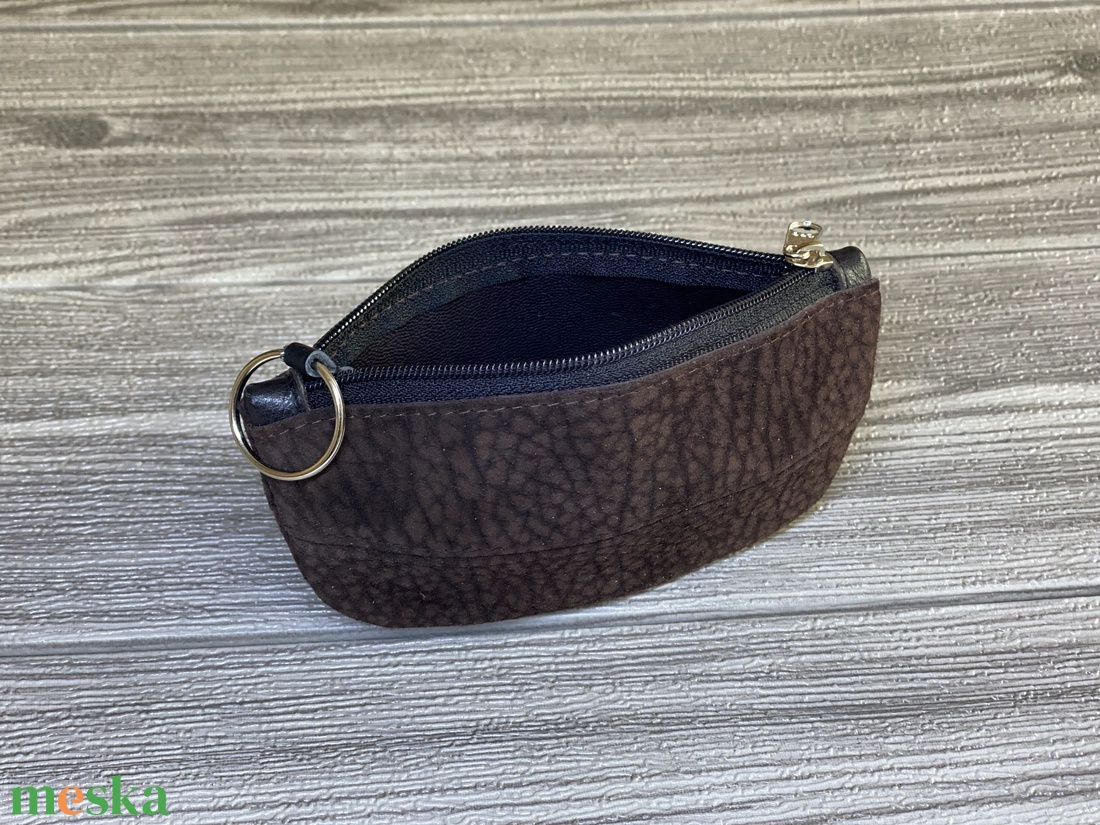 Retro bőr cipzáros kulcstartó - táska & tok - kulcstartó & táskadísz - kulcstartó - Meska.hu