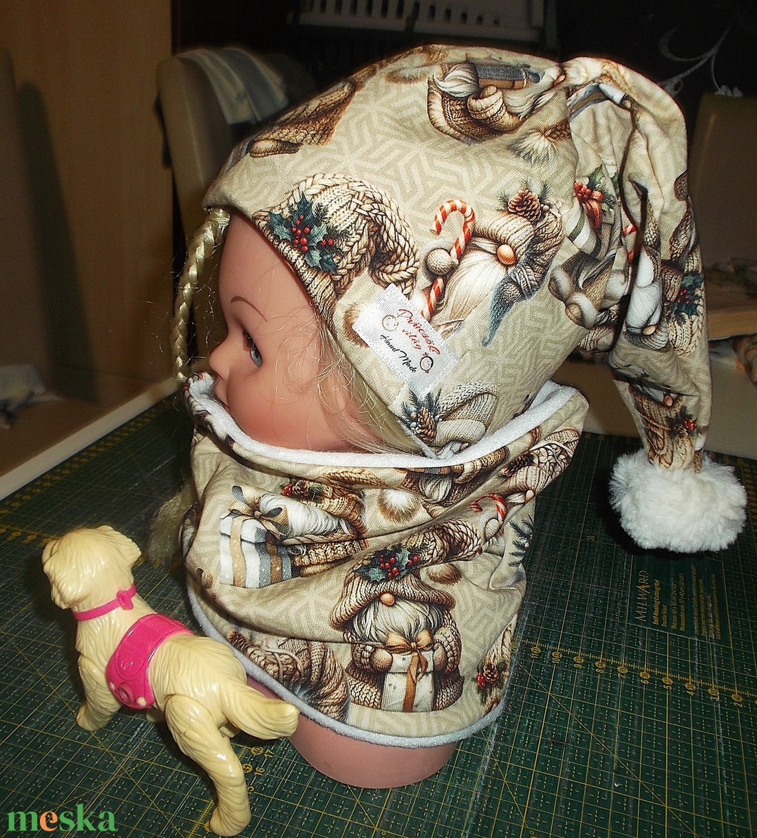 Téliesitett sapi-sál szett  48-52 méret Rendelésre is készülnek. 95%pamut futter% 5% elasztán . A fejkőrméret alapján ke - ruha & divat - gyerekruha - ruha - Meska.hu