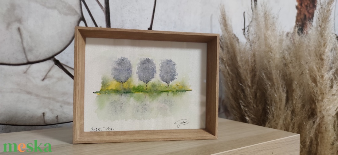 Tavaszi csend akvarell - otthon & életmód - dekoráció - fali és függő dekoráció - falra akasztható dekor - Meska.hu