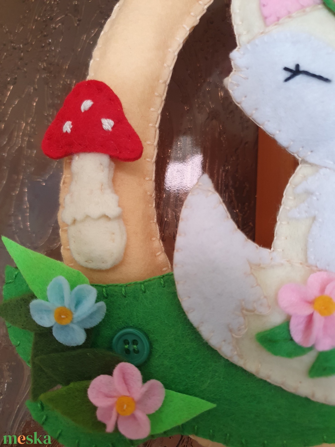 Rókás ajtódísz - baba - mama - babaszoba dekoráció - babaszoba kép - Meska.hu