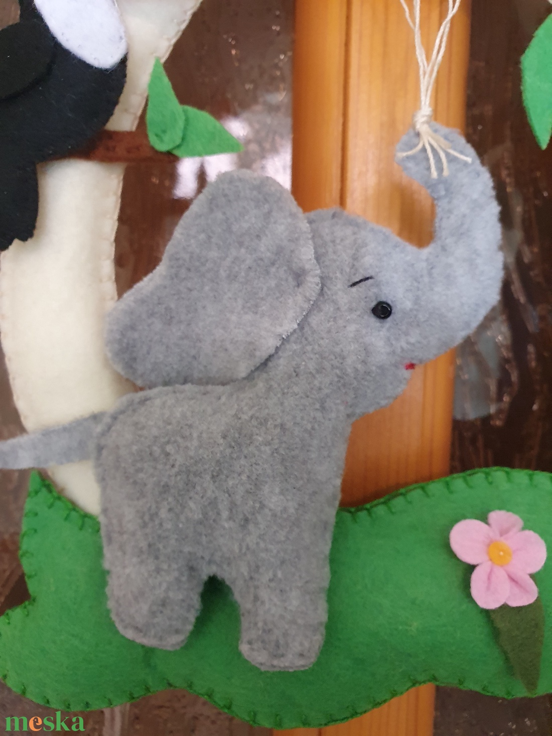 Elefántos ajtódísz - baba - mama - babaszoba dekoráció - babaszoba kép - Meska.hu