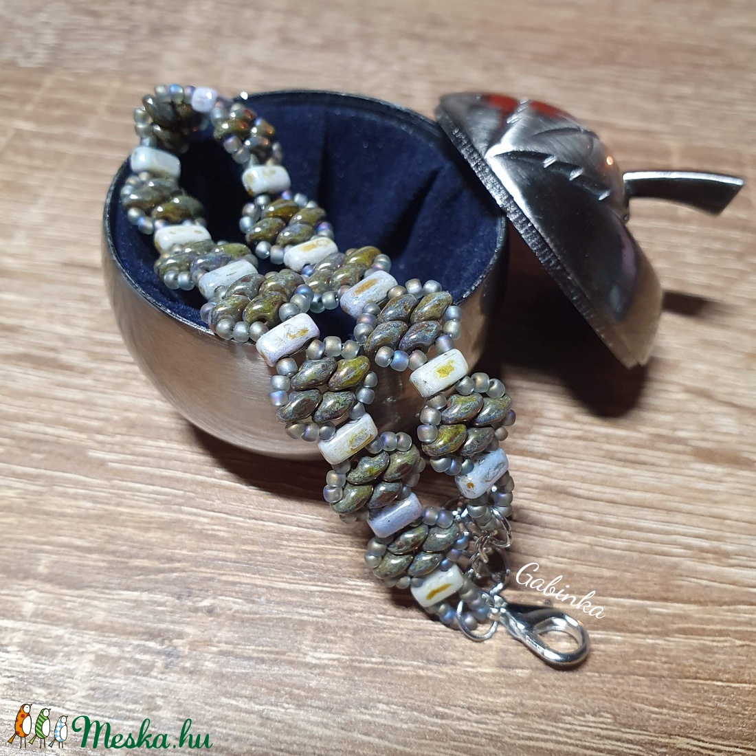 Viharfelhő karkötő - ékszer - karkötő - gyöngyös karkötő - Meska.hu