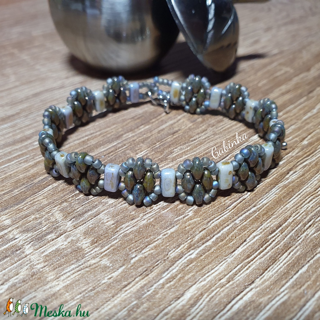 Viharfelhő karkötő - ékszer - karkötő - gyöngyös karkötő - Meska.hu