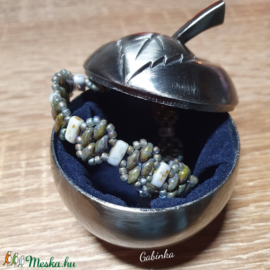 Viharfelhő karkötő - ékszer - karkötő - gyöngyös karkötő - Meska.hu