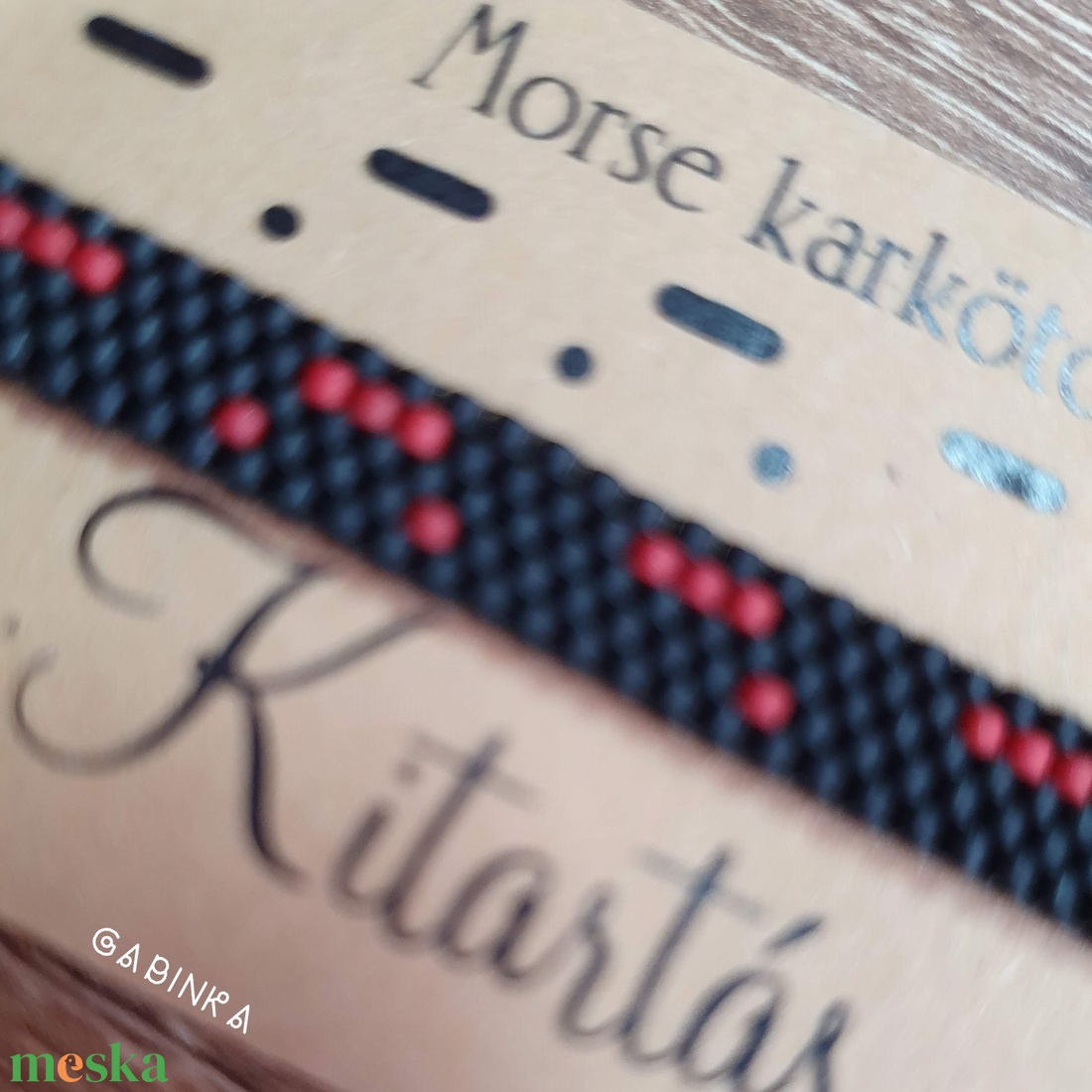 Karkötő morse írással - Kitartás - ékszer - karkötő - névre szóló karkötő - Meska.hu