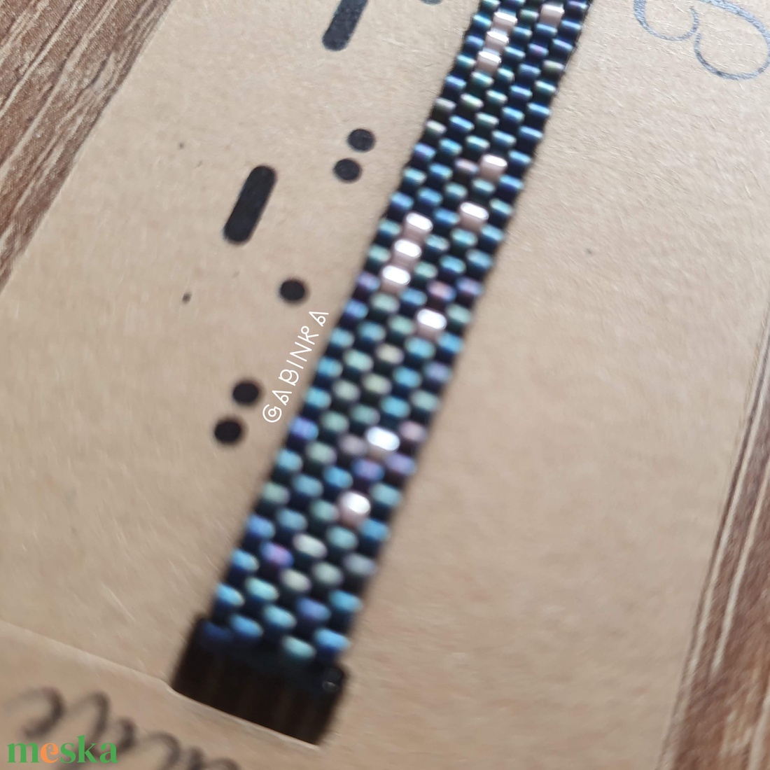 Karkötő morse írással - Ildikó - ékszer - karkötő - névre szóló karkötő - Meska.hu