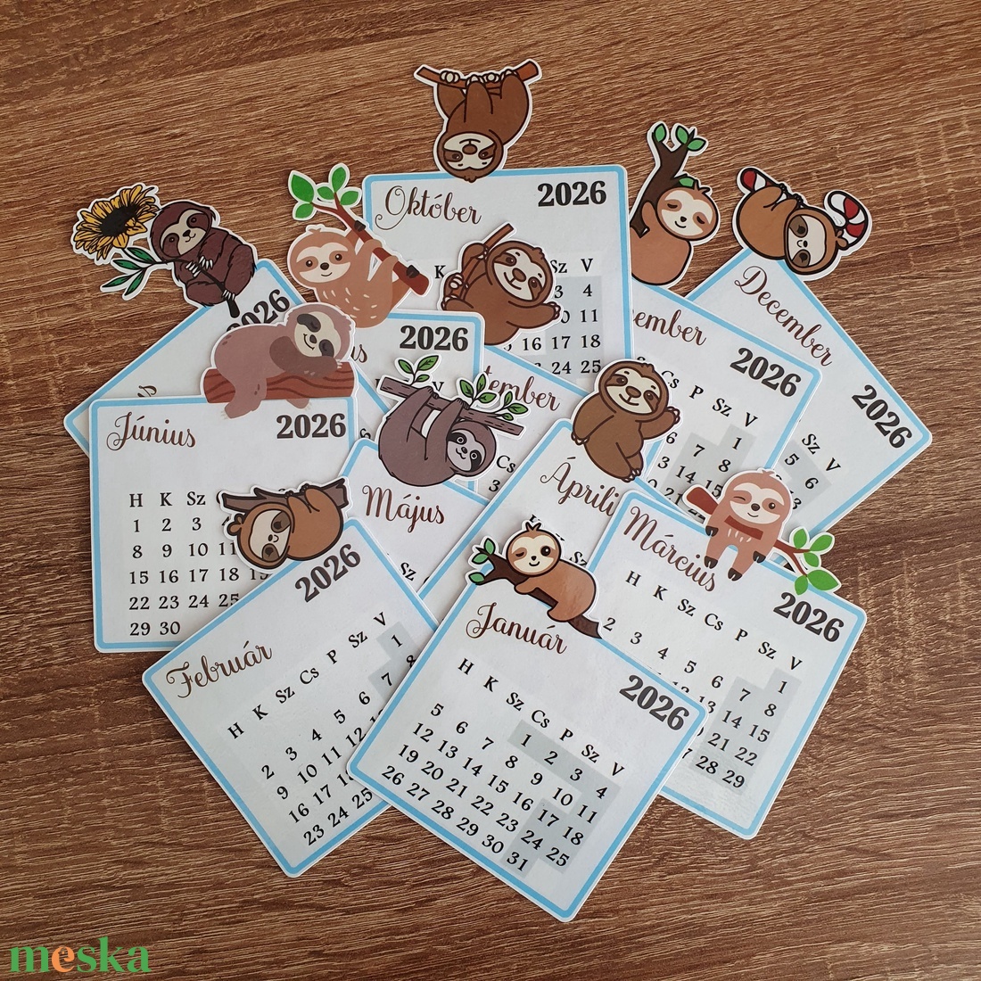 Lajháros naptár 2026 - 12 hónap - otthon & életmód - papír, írószer - naptár & tervező - Meska.hu