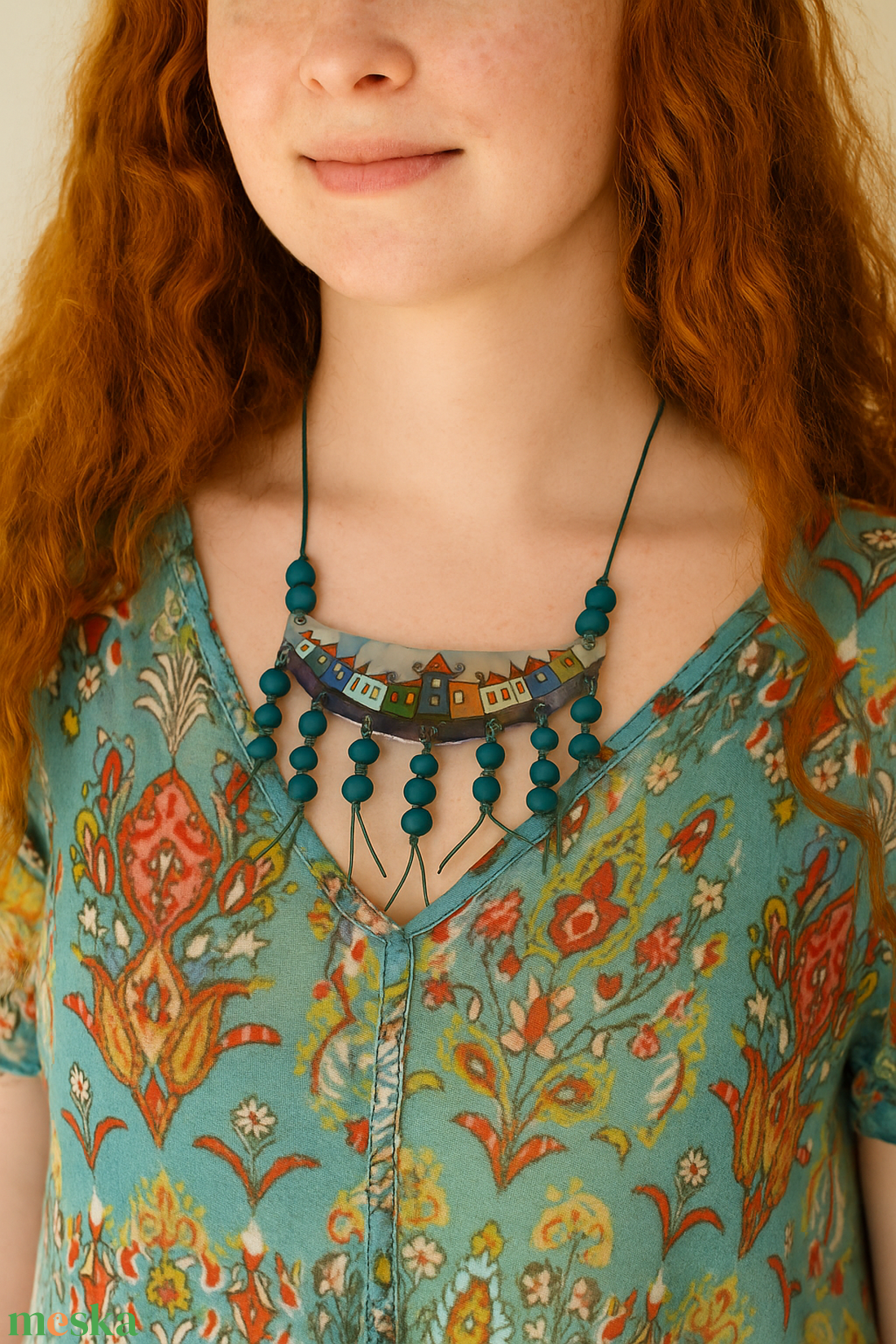 Házikós nyakbavaló - ékszer - nyaklánc - medálos nyaklánc - Meska.hu