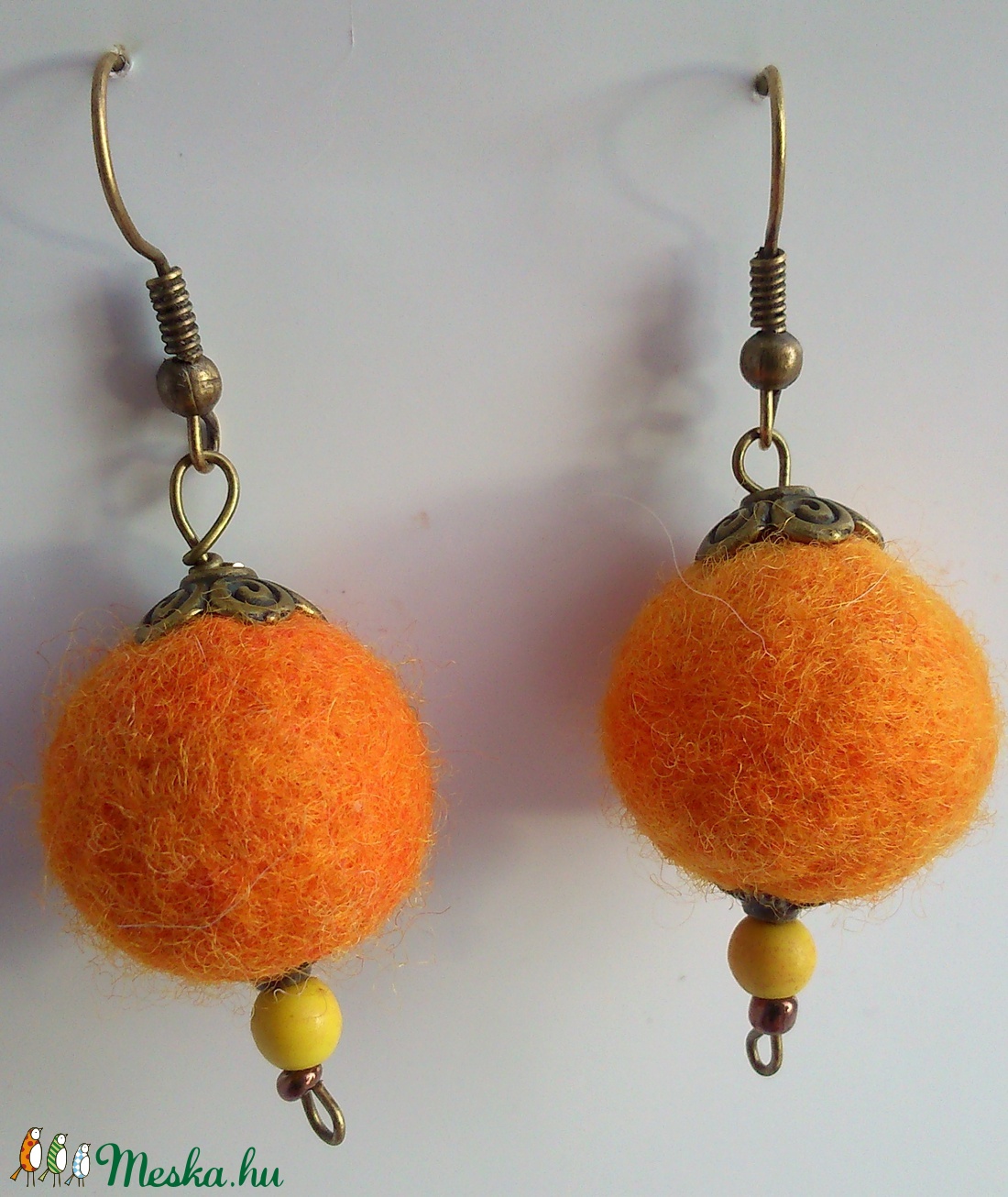 AKCIÓS Mandarin (világos narancs nemez fülbevaló) 2900,- HELYETT - - Meska.hu AKCIÓS Mandarin (világos narancs nemez fülbevaló) 2900,- HELYETT - - Meska.hu