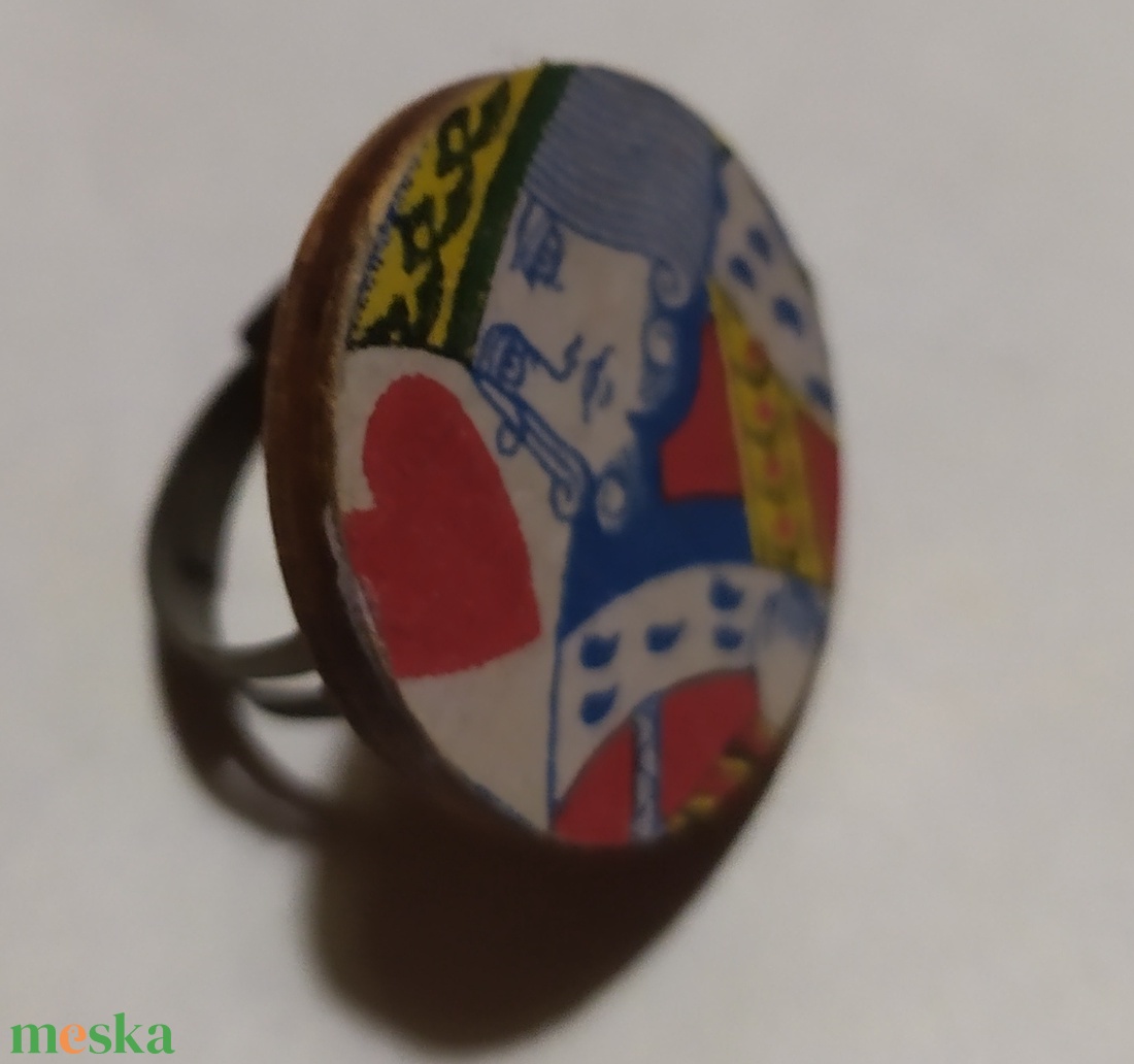 Király decoupage gyűrű - ékszer - gyűrű - kerek gyűrű - Meska.hu Király decoupage gyűrű - ékszer - gyűrű - kerek gyűrű - Meska.hu