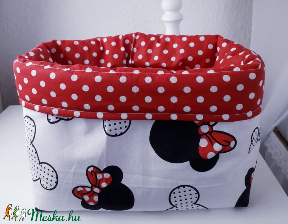 Textil tároló -piros pöttyös minni - otthon & lakás - tárolás & rendszerezés - játéktároló - Meska.hu Textil tároló -piros pöttyös minni - otthon & lakás - tárolás & rendszerezés - játéktároló - Meska.hu