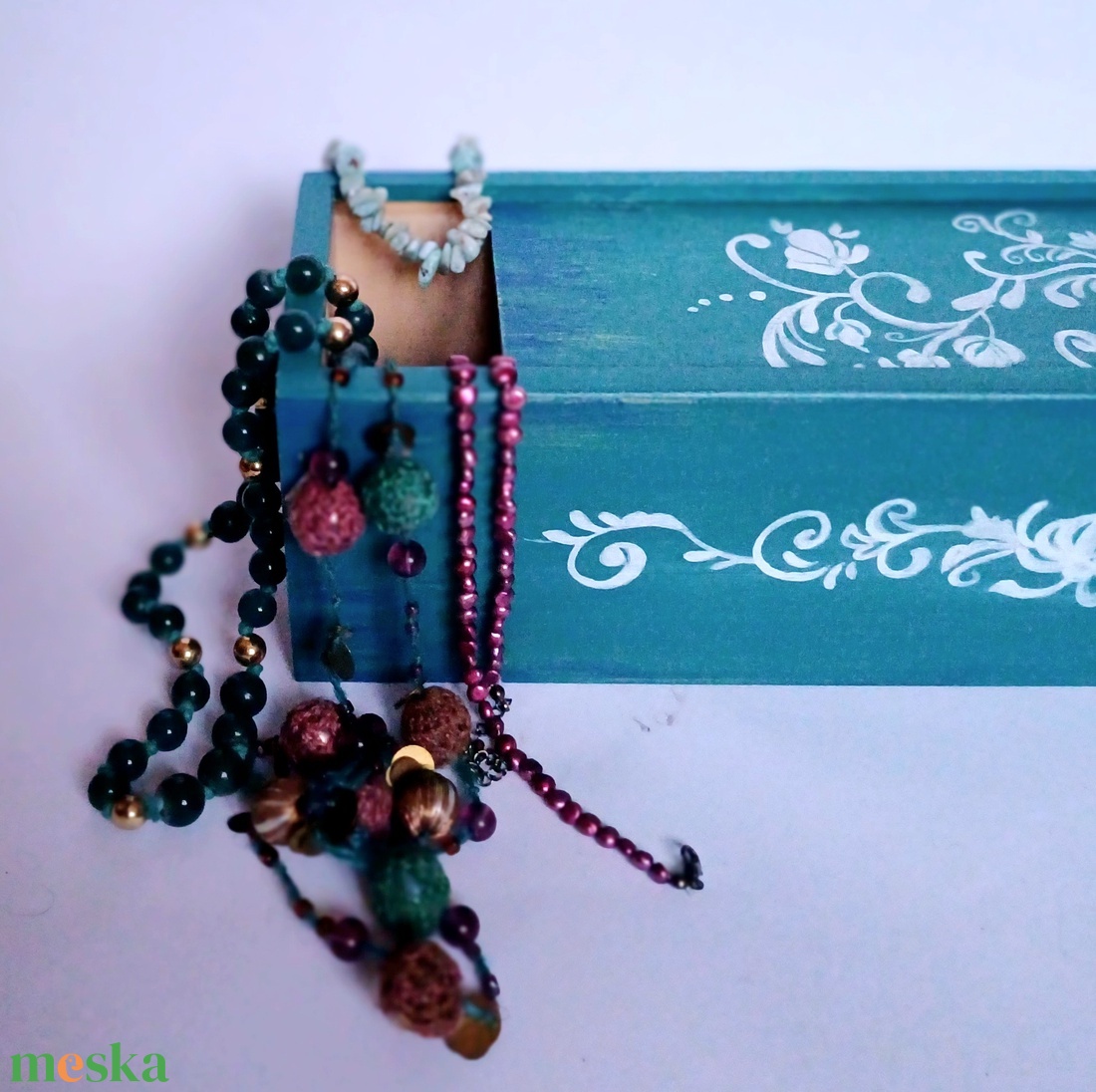 Boros doboz, kincses doboz, díszdoboz bornak vagy ékszereknek toló tetővel - otthon & életmód - konyhafelszerelés, tálalás - italos kellékek - boros díszdoboz - Meska.hu