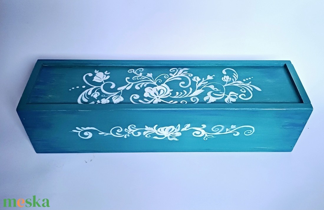 Boros doboz, kincses doboz, díszdoboz bornak vagy ékszereknek toló tetővel - otthon & életmód - konyhafelszerelés, tálalás - italos kellékek - boros díszdoboz - Meska.hu