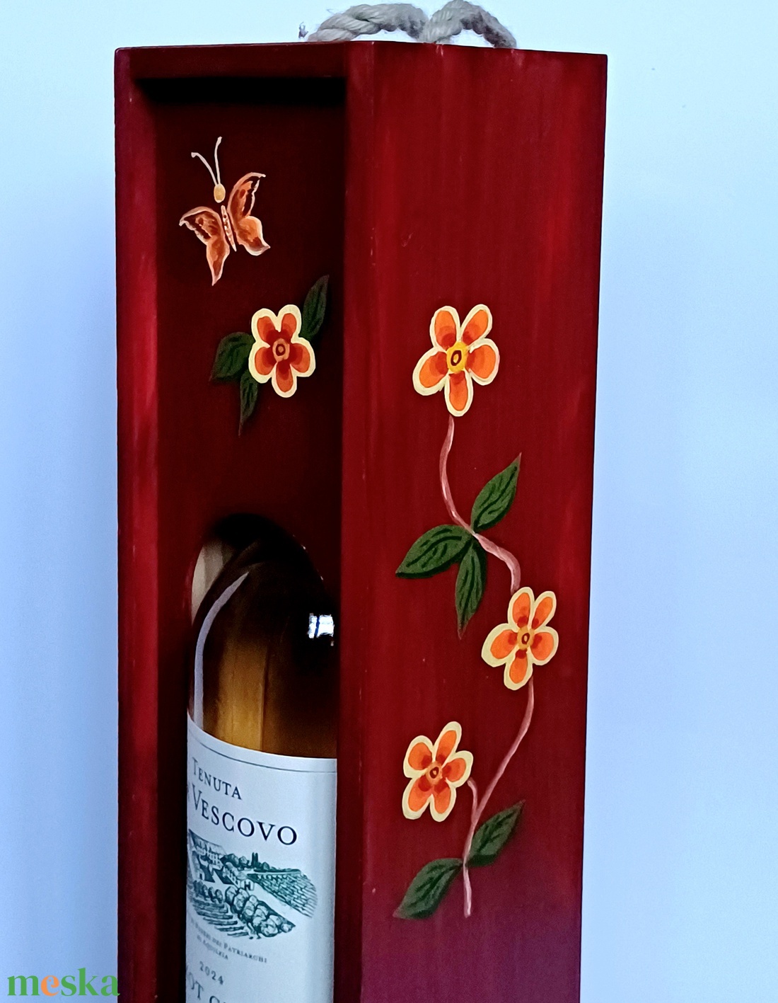 Boros doboz, díszdoboz toló tetővel - otthon & életmód - konyhafelszerelés, tálalás - italos kellékek - boros díszdoboz - Meska.hu