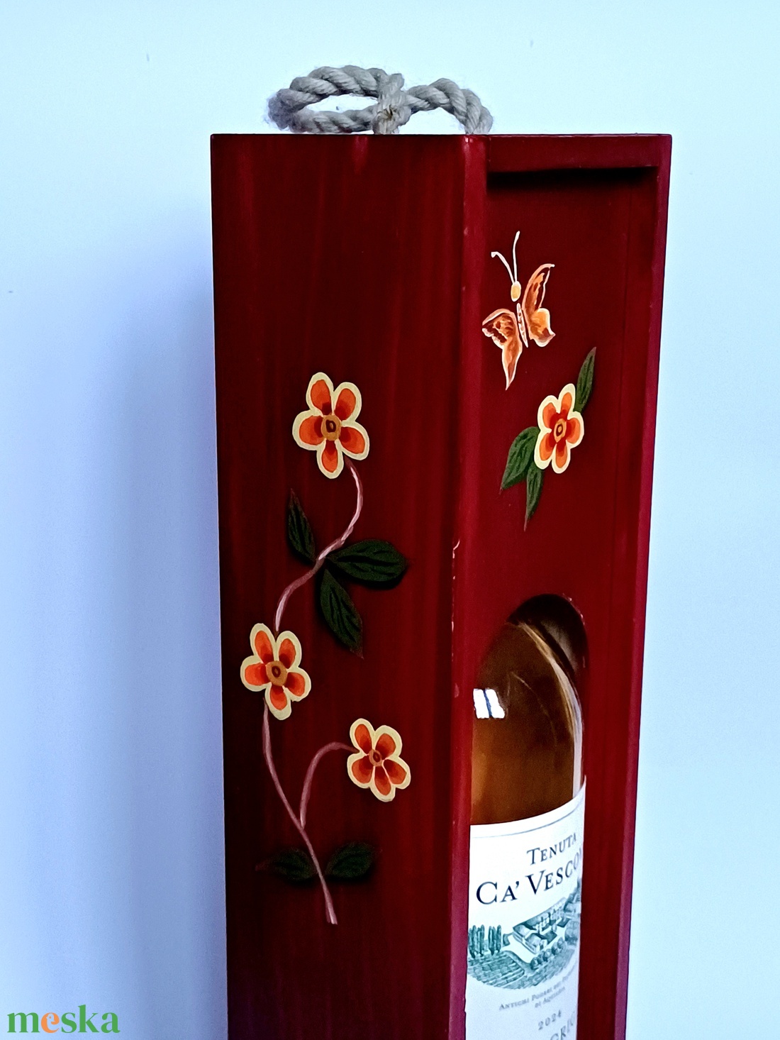 Boros doboz, díszdoboz toló tetővel - otthon & életmód - konyhafelszerelés, tálalás - italos kellékek - boros díszdoboz - Meska.hu