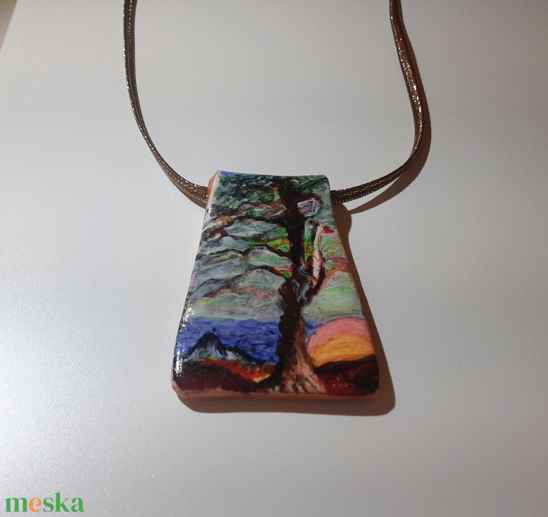 Csontváry Magányos cédrus - Medál - ékszer - nyaklánc - medál - Meska.hu