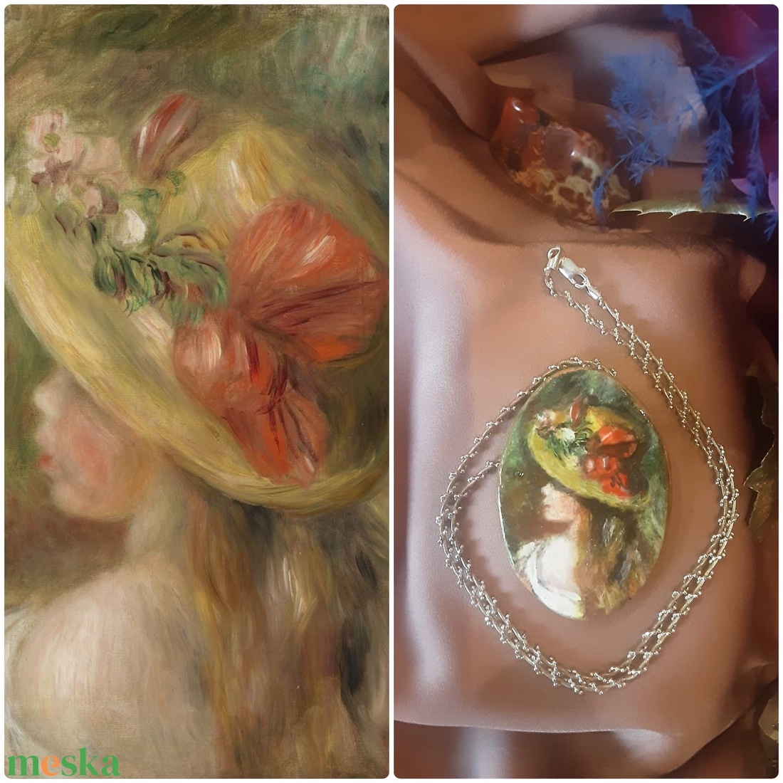 RENOIR és egyéb más híres festők képei medálon - ékszer - nyaklánc - medál - Meska.hu