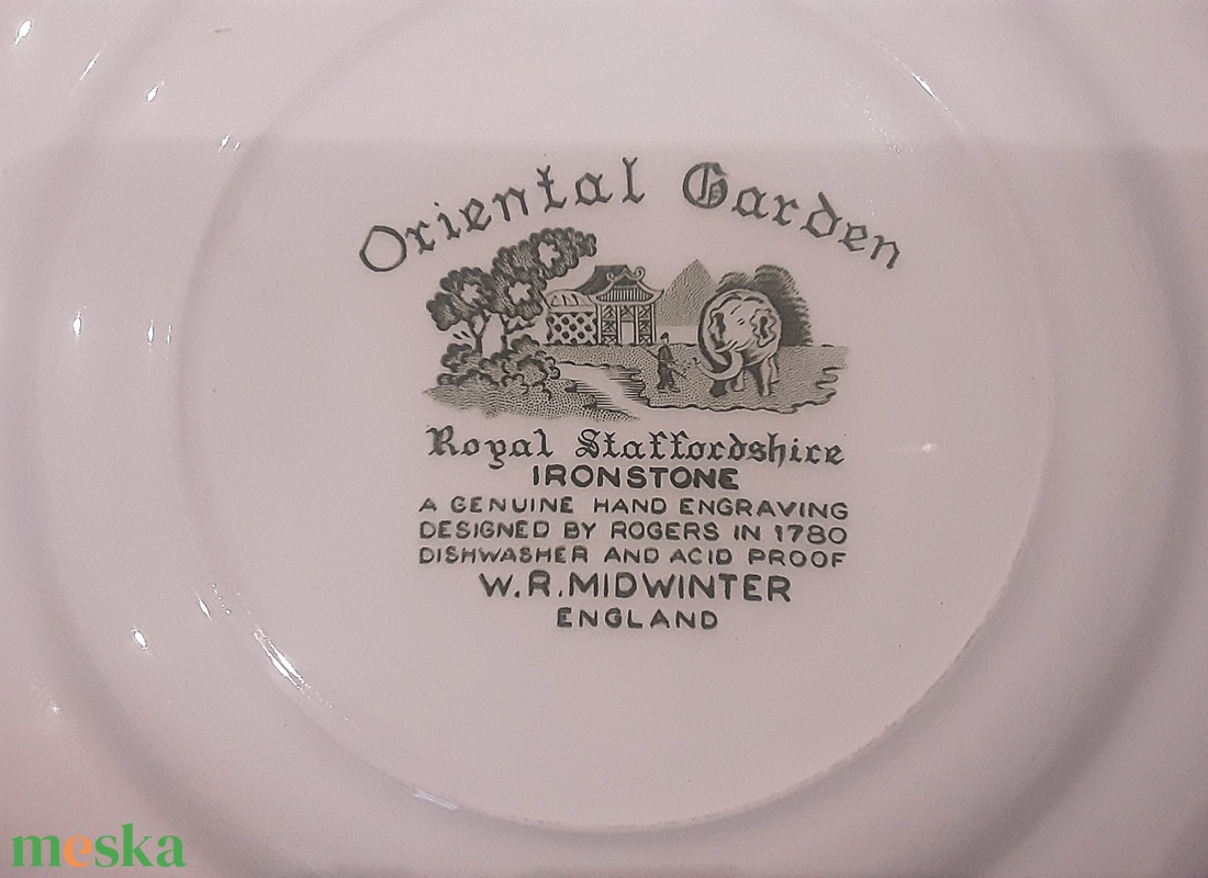Angol Oriental Garden Royal Staffordshire porcelán  - otthon & életmód - dekoráció - dísztárgy - Meska.hu