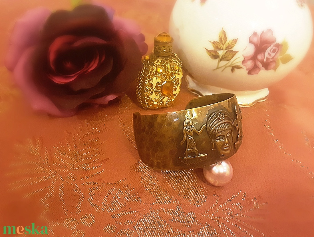 Fáraó széles karkötő - ékszer - karkötő - széles karkötő - Meska.hu