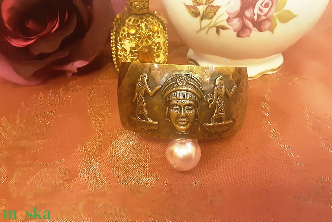 Fáraó széles karkötő - ékszer - karkötő - széles karkötő - Meska.hu