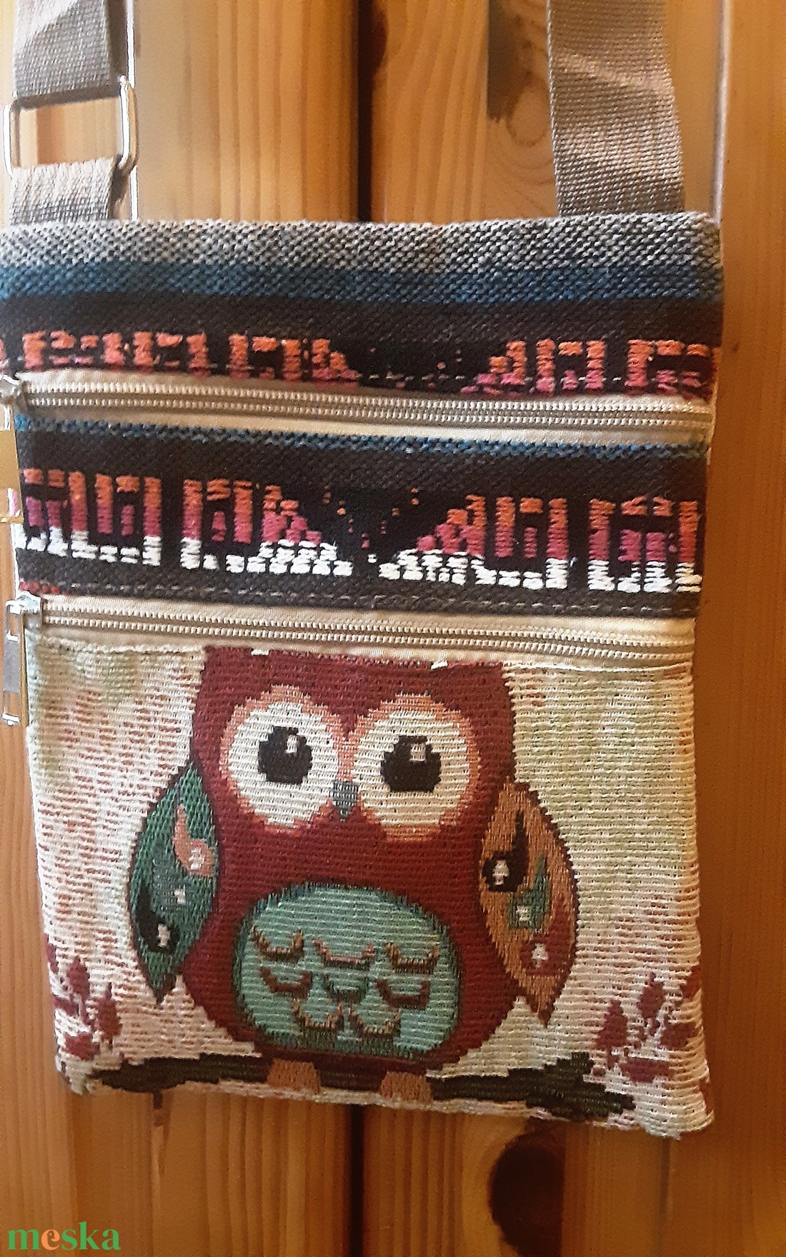 Uhu bagoly oldaltáska - táska & tok - kézitáska & válltáska - vállon átvethető táska - Meska.hu