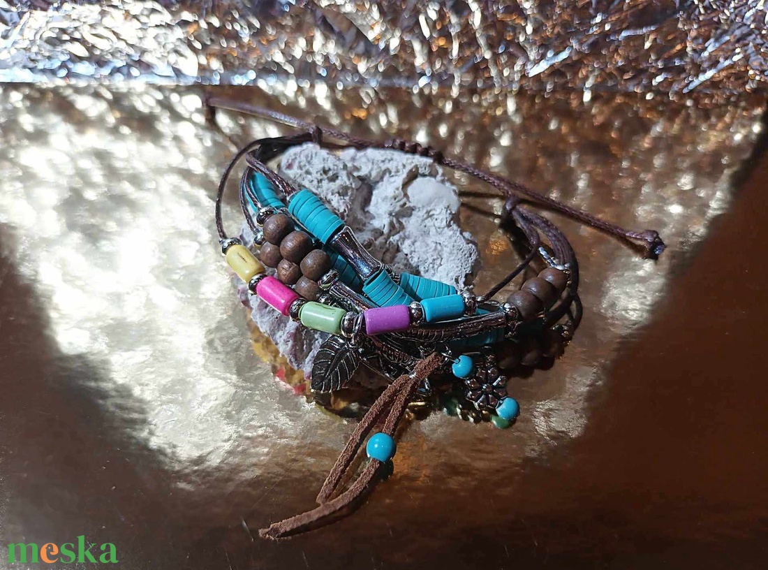 Boho stílusú karkötő - ékszer - karkötő - charm karkötő - Meska.hu Boho stílusú karkötő - ékszer - karkötő - charm karkötő - Meska.hu